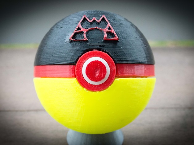 Team Magma Pokeball, with magnetic clasp