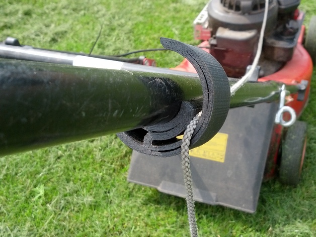 Lawnmover starter rope mount