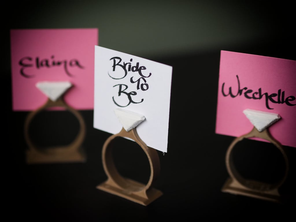 Wedding Ring Place Card Holder