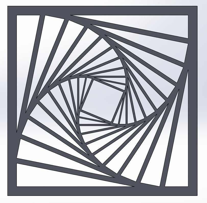 Tilted square pattern illusion