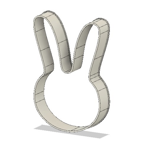 Bunny ears cookie cutter