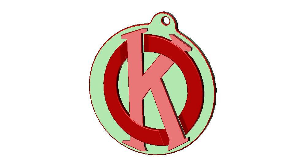 OK supreme logo/keyring