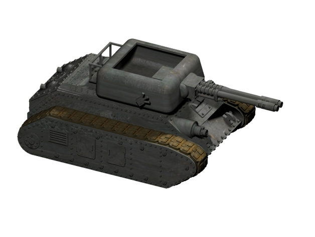 Dieselpunk tank with AA turret
