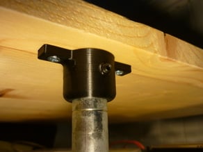 Double screw wire shelving to tabletop bracket adapter