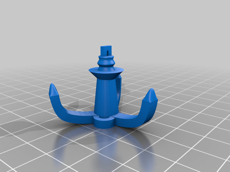 NERF-compatible Grappling Hook remix II with strengthened neck and ring for string!!