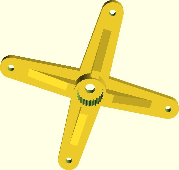 Parametric servo arms