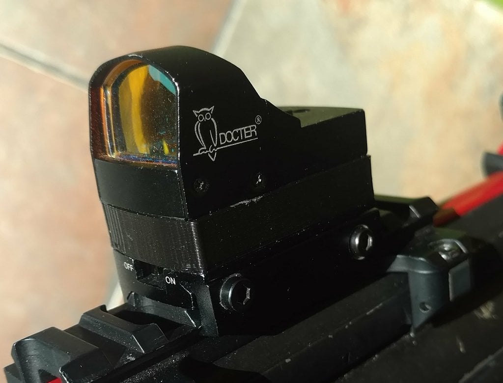 Docter red dot mount raiser for airsoft