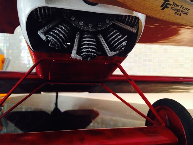 Le Rhone 9 cilinder engine for Fokker DR I from Electifly
