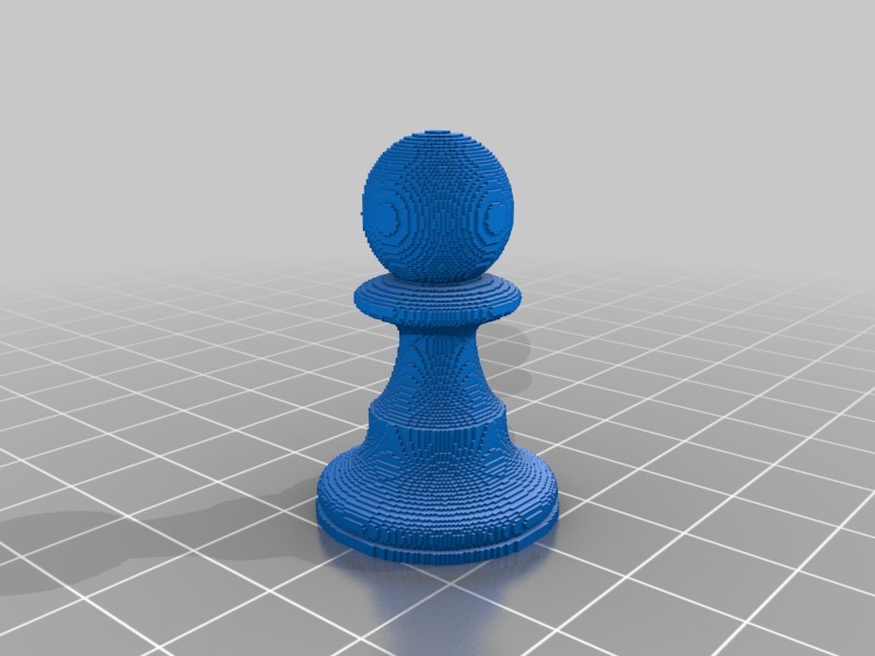(3D Slash) scad_chess_pawn