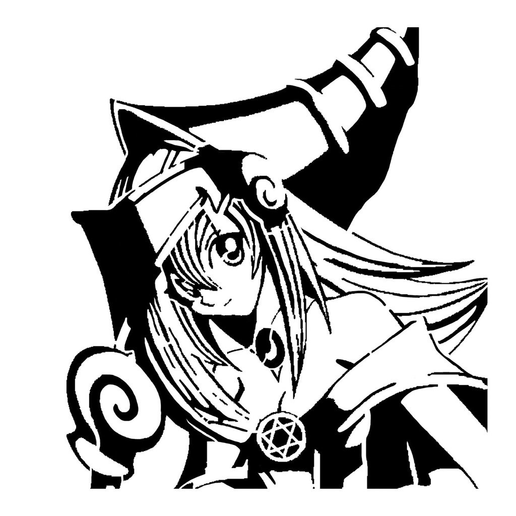 Dark Magician girl stencil