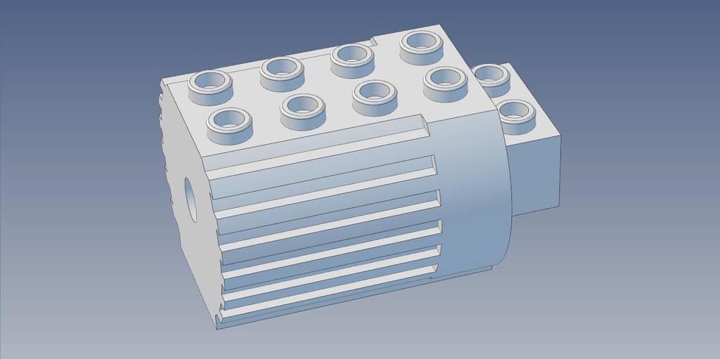 LEGO Technic Motor 870 Basic Shell Scale x 1