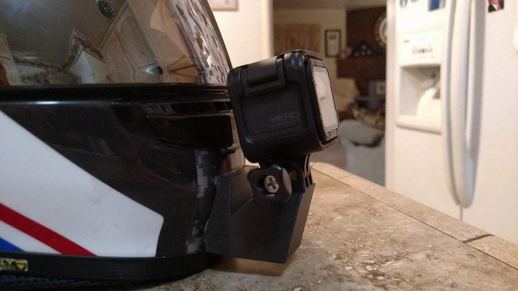 Shoei RF-1200 Helmet GoPro FPV Chin Mount (Sturdy, Permanent)