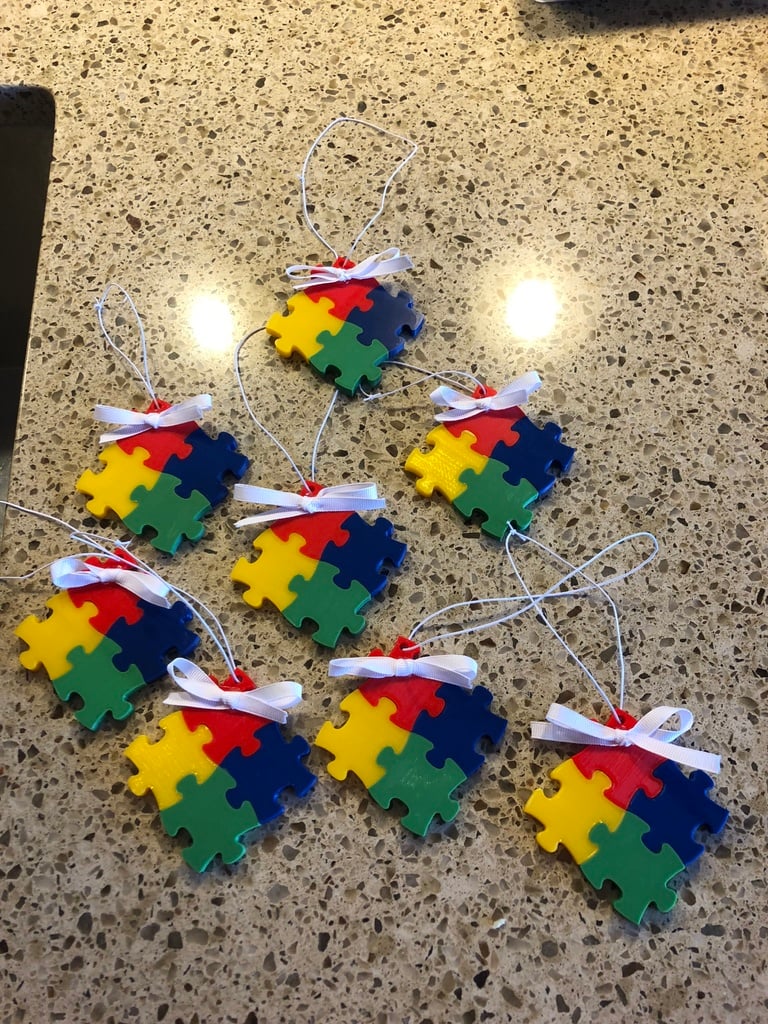 Autism Awareness Ornament or Keychain