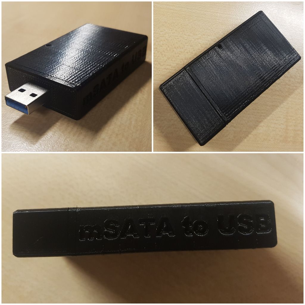 mSATA to USB adapter case