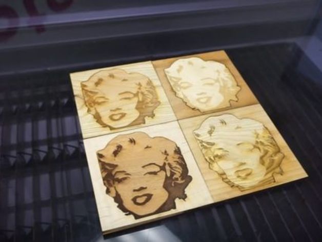 Andy Warhol's "Marilyn Monroe" wood engraving