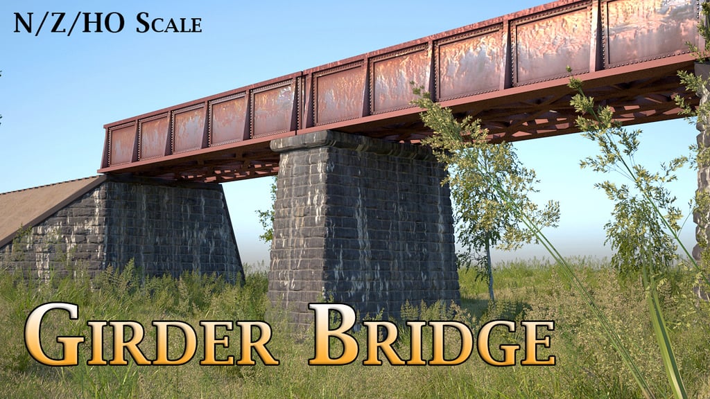 Girder Bridge - Model Railway (N/HO/Z Scale)