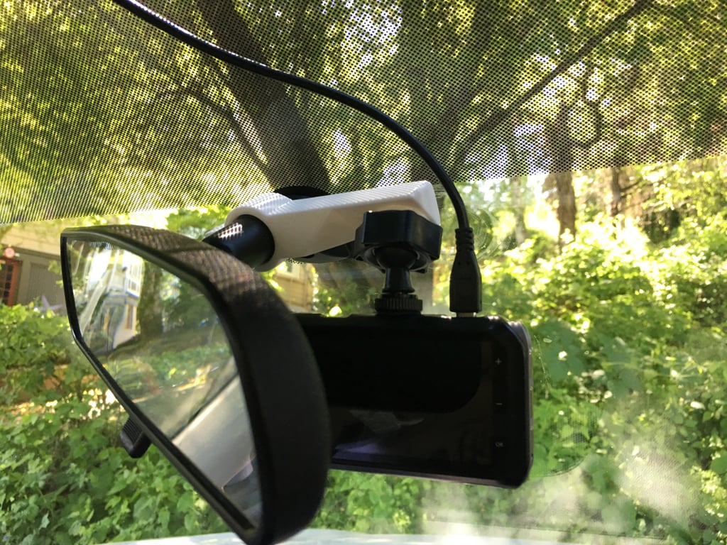 Dash cam mirror swivel mount