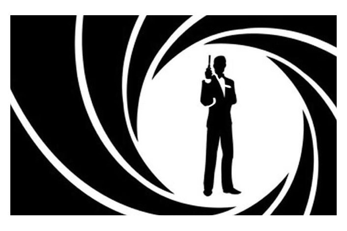 James Bond stencil