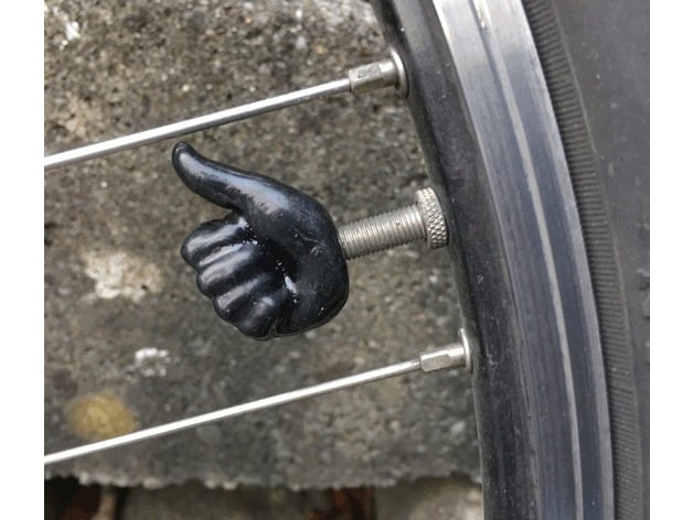 thumb up bicycle valve cap (presta)