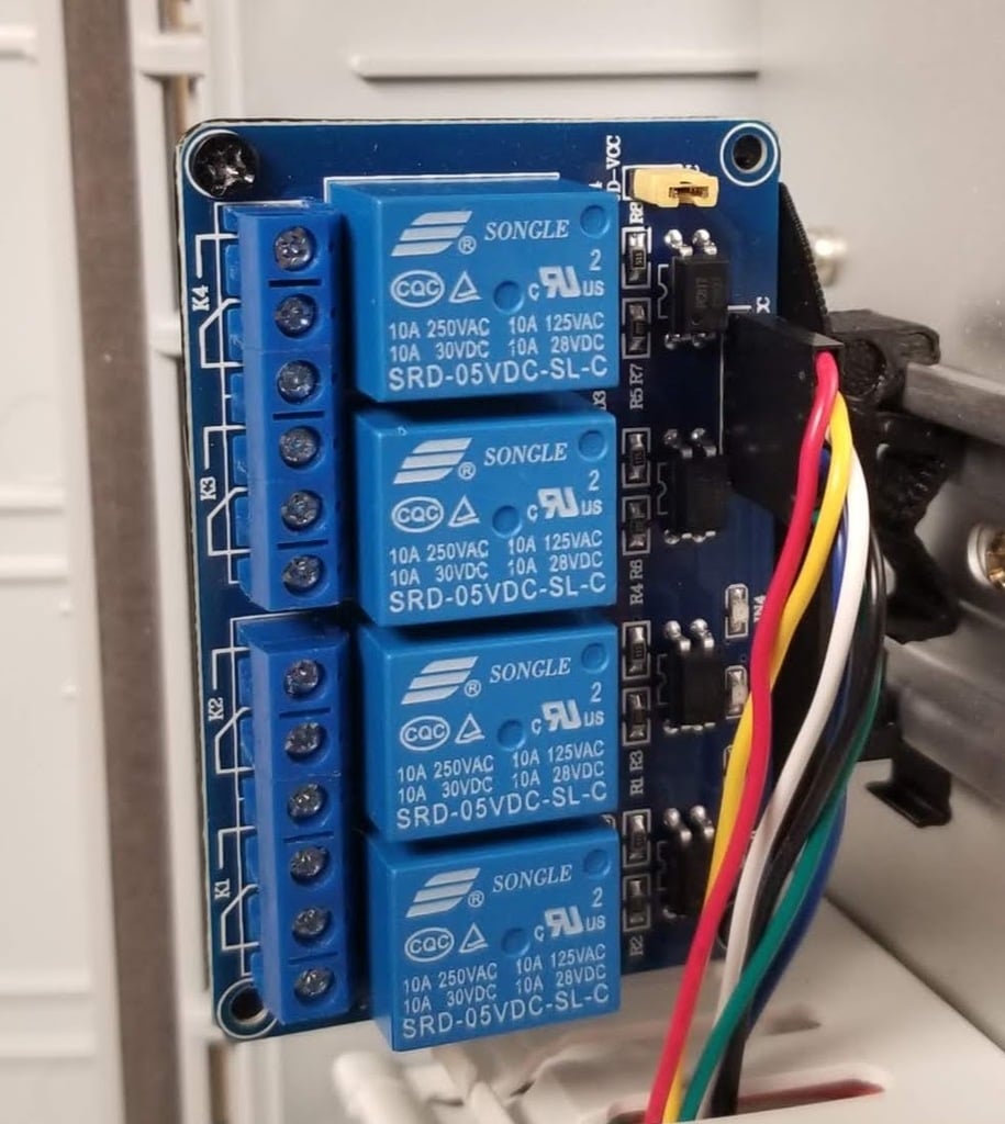 4 Channel Relay DIN Mount