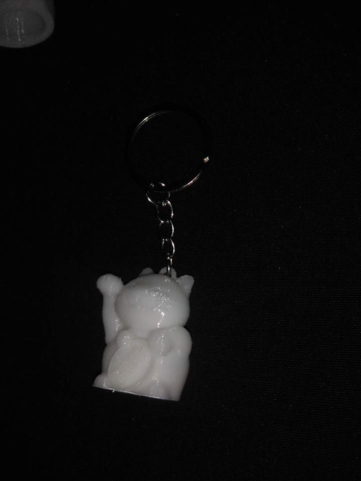 Money Cat With Keychain hole