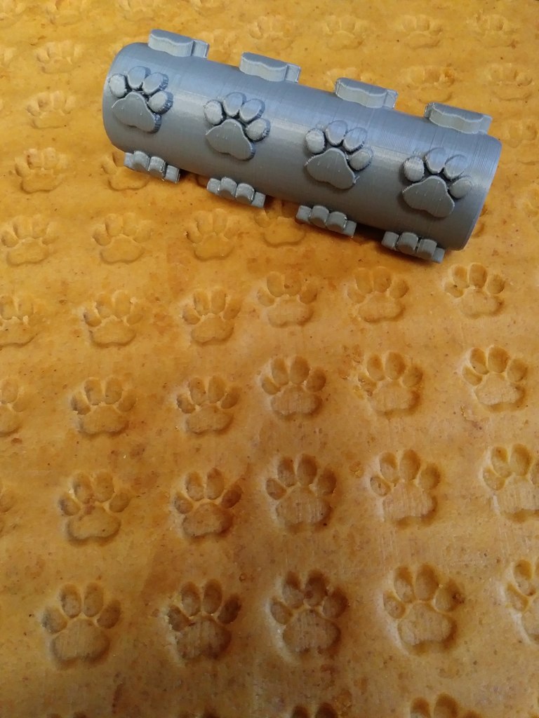 Dog Biscuit Roller - Paw Print Design