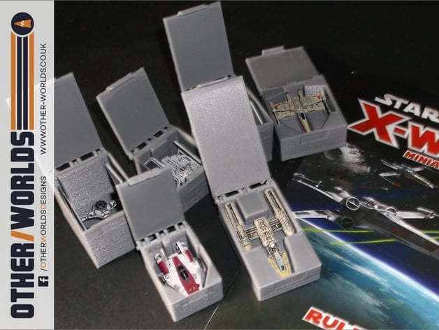 X-Wing Miniatures game ship boxes