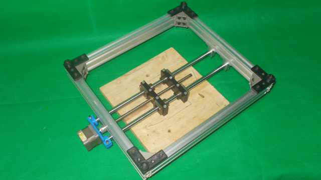 090-Homemade Router Milling CNC Laser Plotter 3D Printer Machine DIY Y Axis Slide Bed Base Frame 