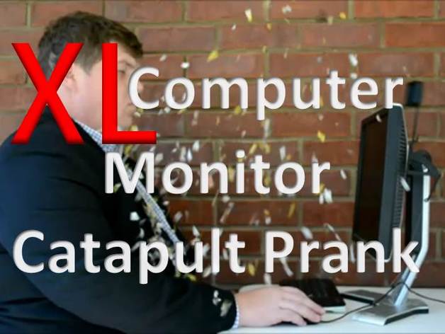 XL Computer Monitor Catapult Prank