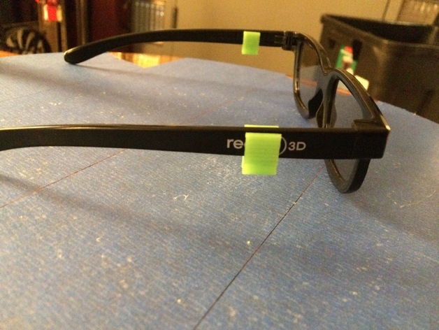 Eyeglasses mount/clip for realD 3D glasses