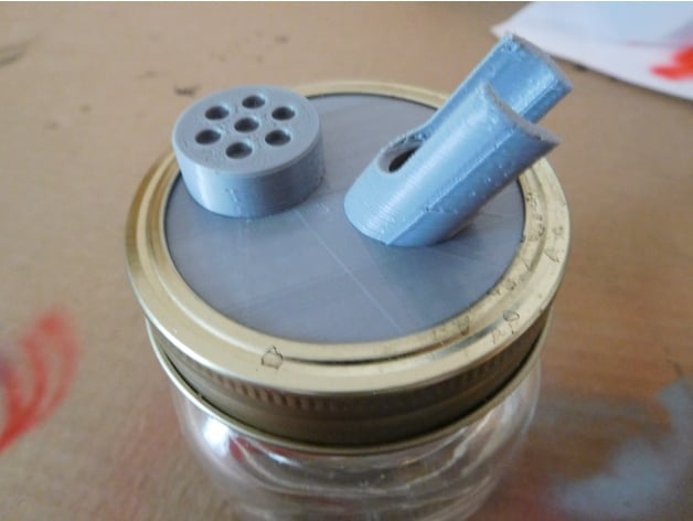 Airbrush Cleaning Pot/Stand for 68mm Mason Jar