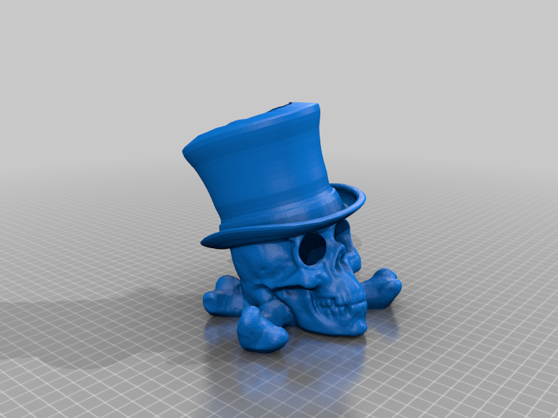 Top-Hat Skull Pen Cup