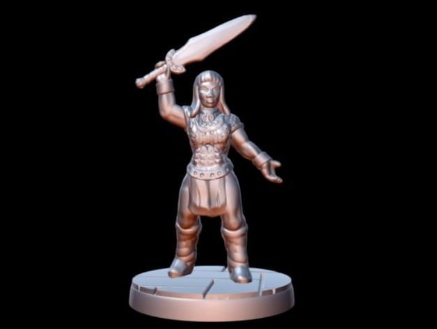 Image of Barbarian Champion (15mm scale)