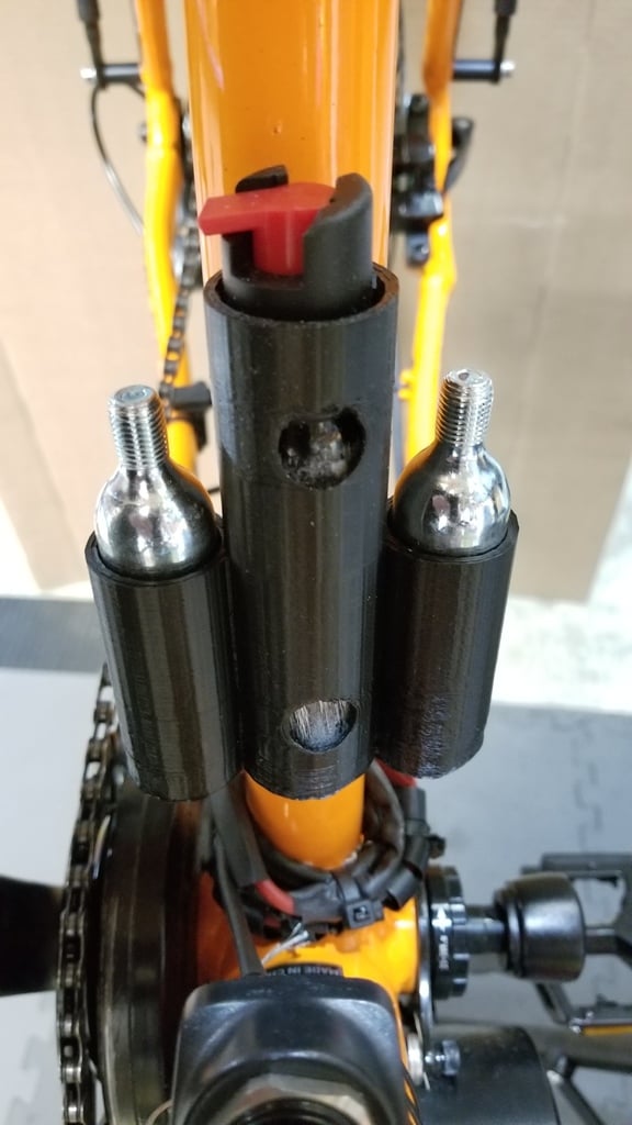 Pepper spray brazen-on mounted holster for bike