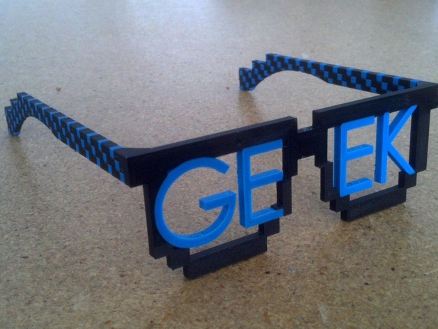 8-bit Geek Glasses for Dual Extrusion