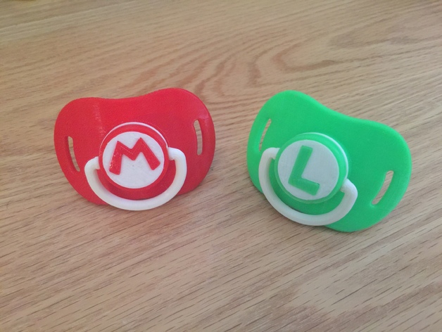 Mario & Luigi pacifiers