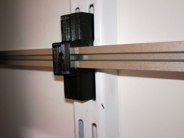 Twin slot shelf system Makerbeam bracket
