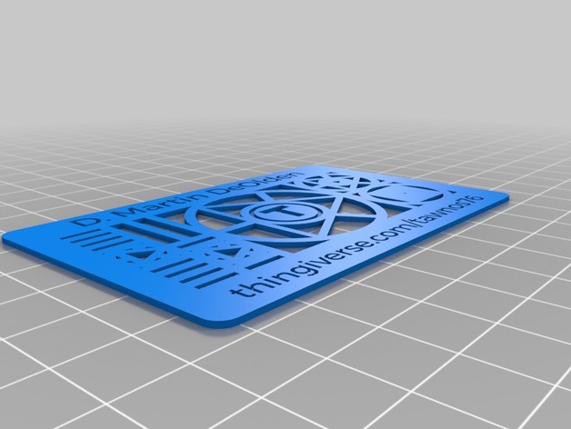 Tawnos76's Thingiverse's business card
