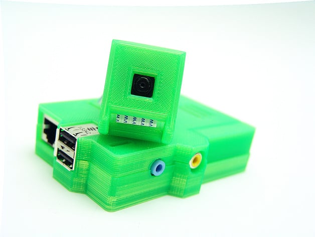 PiKase - Raspberry Pi Case with orbit camera, GPIO cap and more...