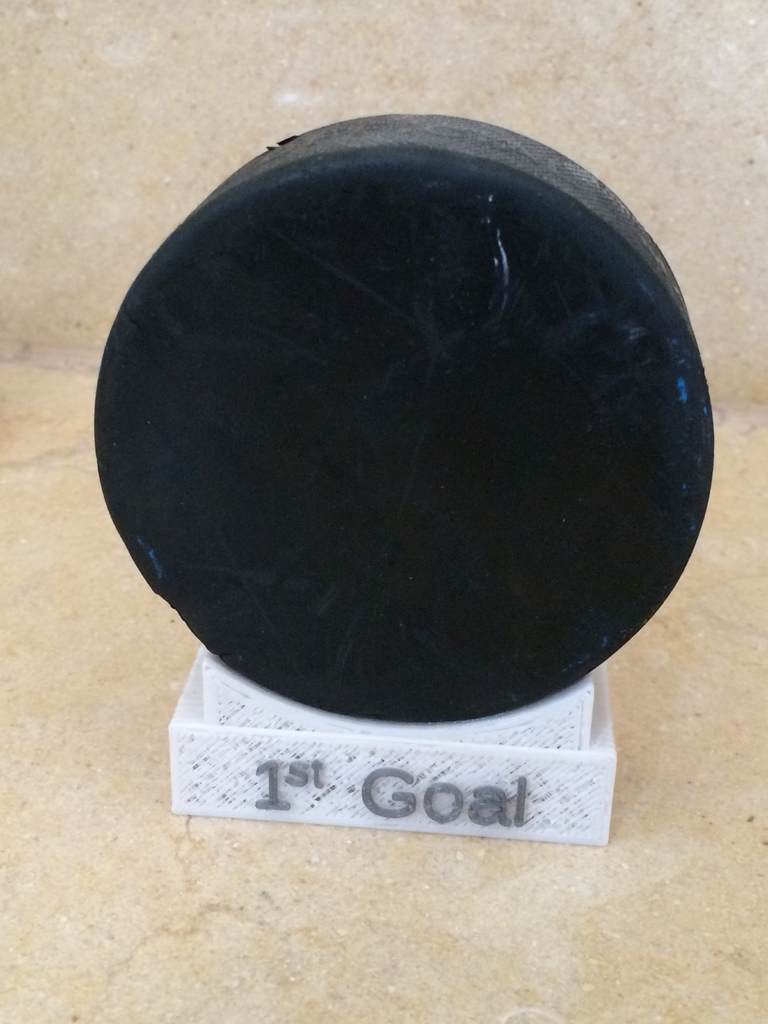 Hockey Puck Holder Stand - First Goal