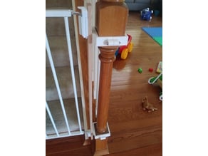 Baby Gate Bannister Adapter 3D model