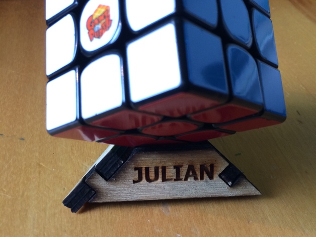 Customizable Laser-Cut Cube Stand