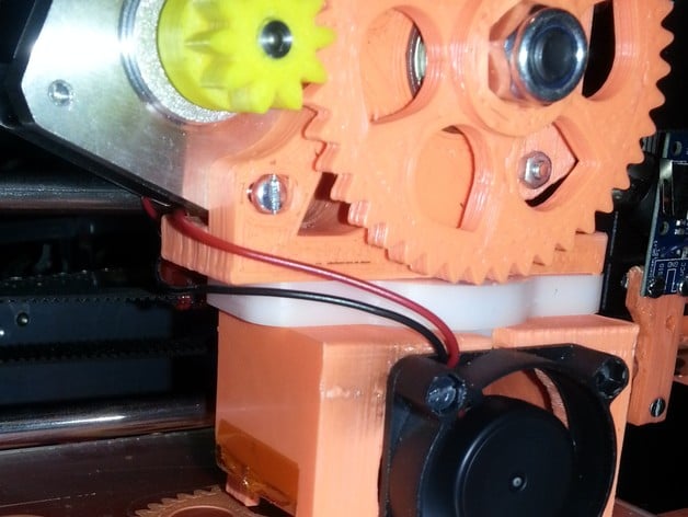 Budaschnozzle 40mm fan Greg's wade extruder Prusa i3