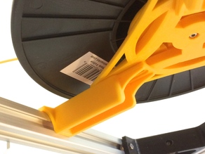 Adjustable Kossel delta spool holder extension arms 3D model