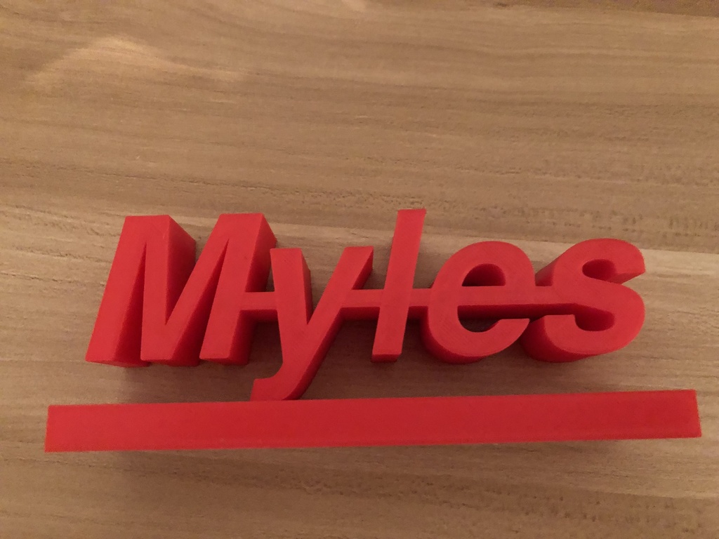 Myles Nameplate