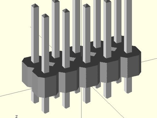 Pin Headers for OpenSCAD