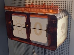 Electrophant's split-flap weather display