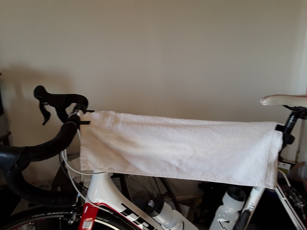 Bicycle towel clip
