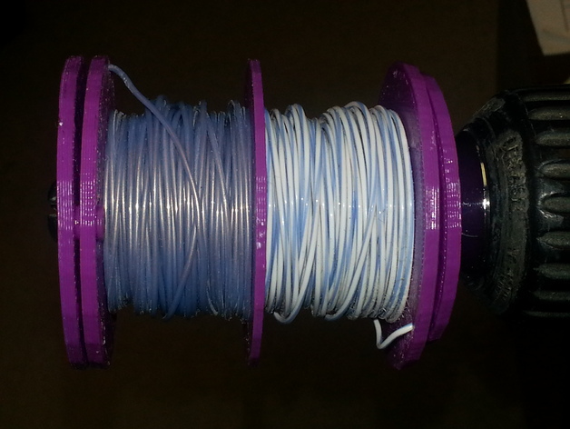 Wire Spool, 2 part with optional divider and drill winder.