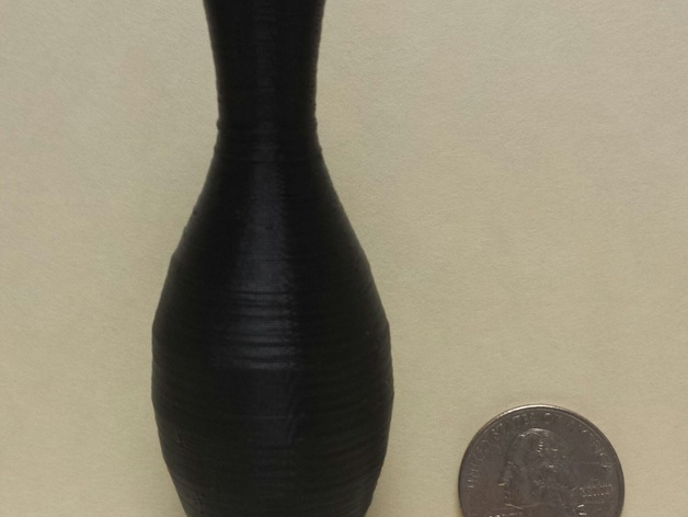 Bowling Pin, hollow or solid in .scad or.stl format. Scalable in Openscad.